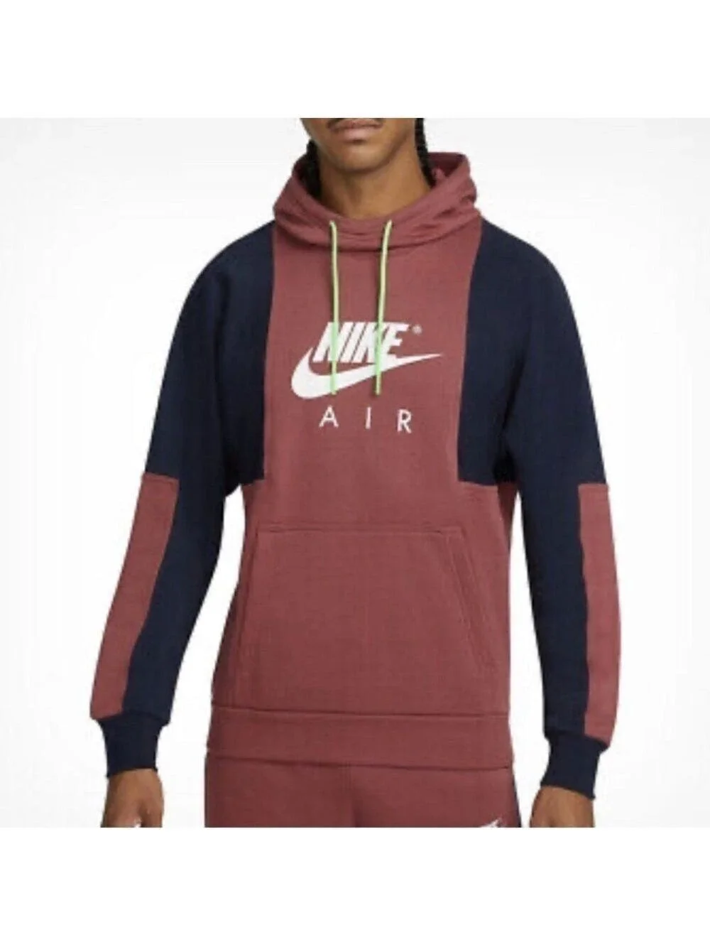 Nike Air Hoodie Mens Medium Pullover Get Over Your Fear of Heights Logo